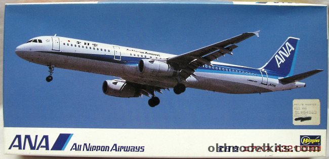 Hasegawa 1/200 Airbus A321 ANA All Nippon Airways - (A-321), LL28 plastic model kit
